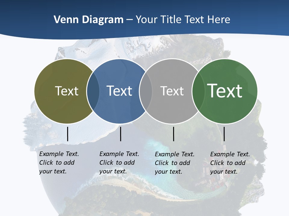 Isolated Mountain Landscape PowerPoint Template