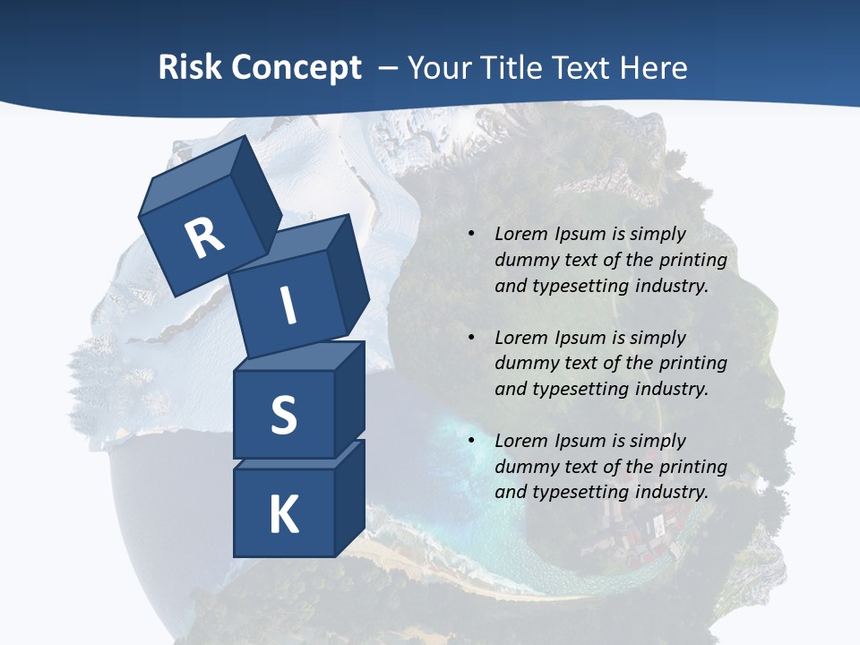 Isolated Mountain Landscape PowerPoint Template
