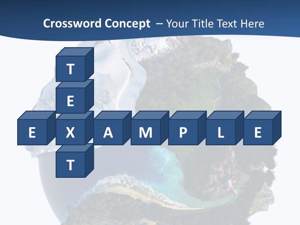 Isolated Mountain Landscape PowerPoint Template