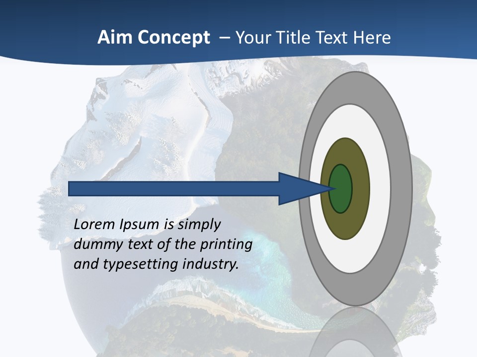 Isolated Mountain Landscape PowerPoint Template