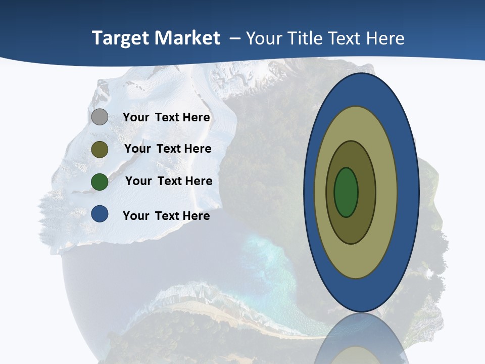 Isolated Mountain Landscape PowerPoint Template