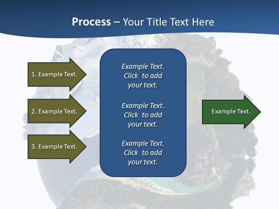 Isolated Mountain Landscape PowerPoint Template