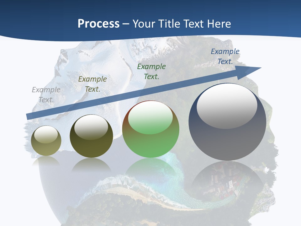 Isolated Mountain Landscape PowerPoint Template