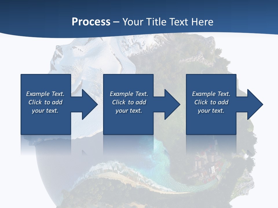 Isolated Mountain Landscape PowerPoint Template