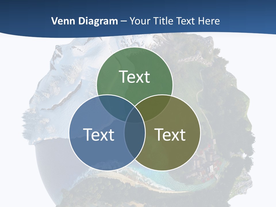 Isolated Mountain Landscape PowerPoint Template