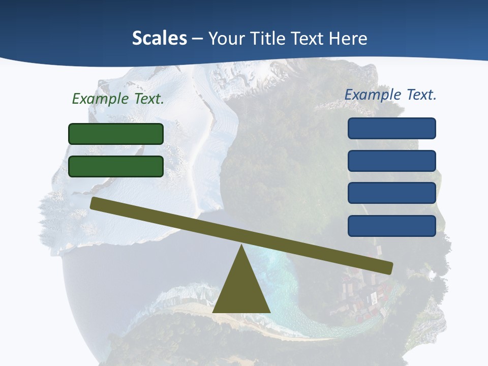 Isolated Mountain Landscape PowerPoint Template