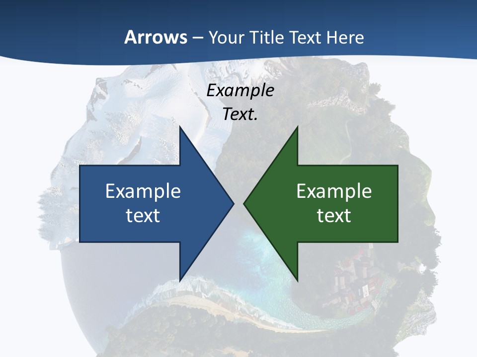 Isolated Mountain Landscape PowerPoint Template