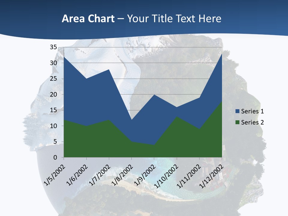 Isolated Mountain Landscape PowerPoint Template