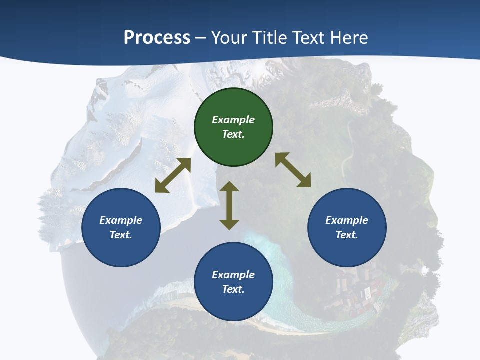 Isolated Mountain Landscape PowerPoint Template