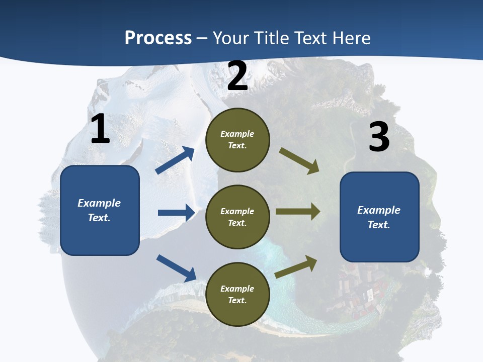 Isolated Mountain Landscape PowerPoint Template