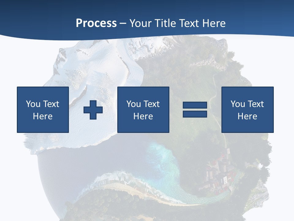 Isolated Mountain Landscape PowerPoint Template