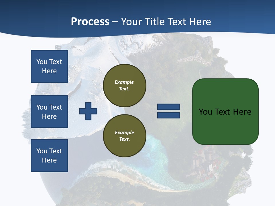 Isolated Mountain Landscape PowerPoint Template