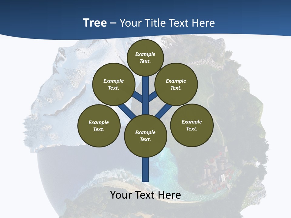 Isolated Mountain Landscape PowerPoint Template