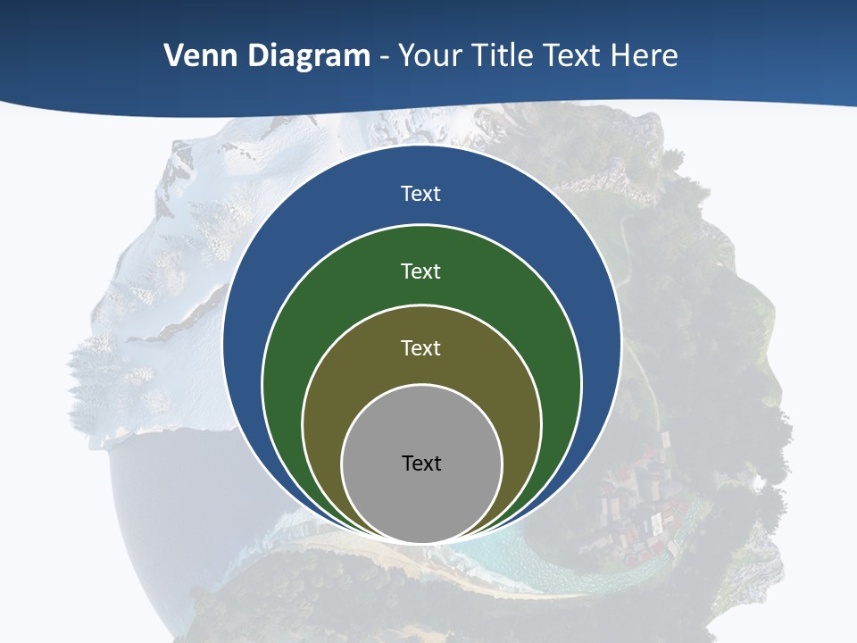 Isolated Mountain Landscape PowerPoint Template