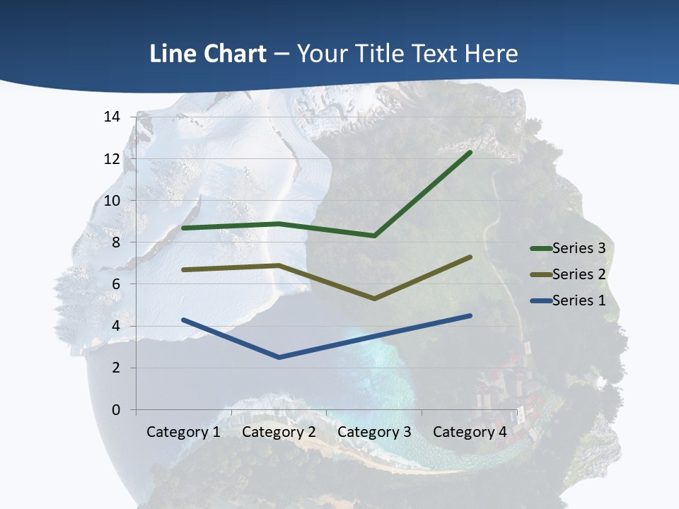 Isolated Mountain Landscape PowerPoint Template