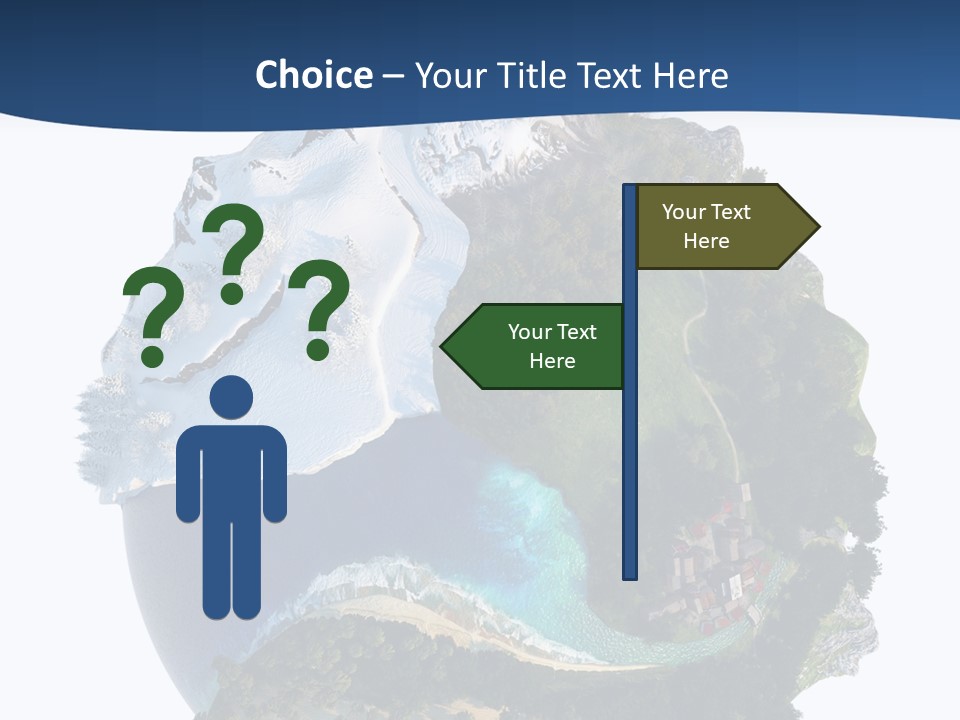 Isolated Mountain Landscape PowerPoint Template