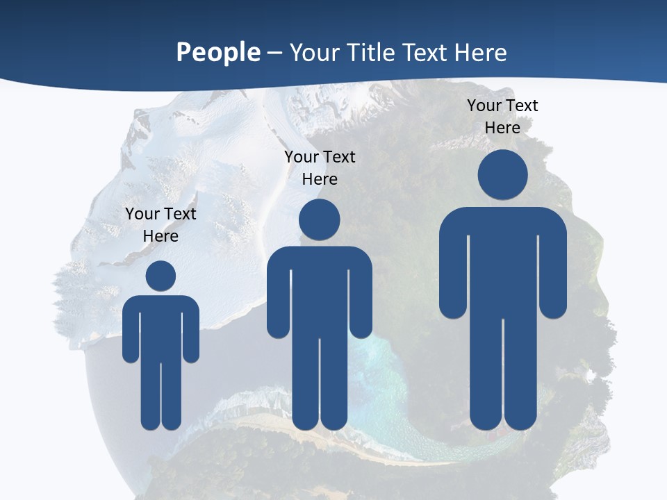 Isolated Mountain Landscape PowerPoint Template