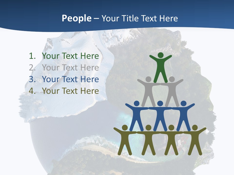 Isolated Mountain Landscape PowerPoint Template