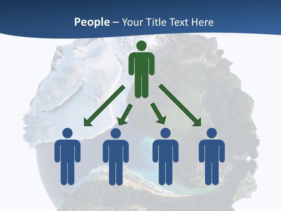 Isolated Mountain Landscape PowerPoint Template