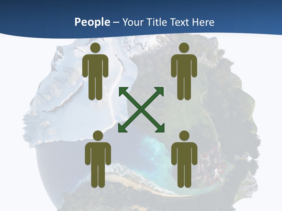 Isolated Mountain Landscape PowerPoint Template