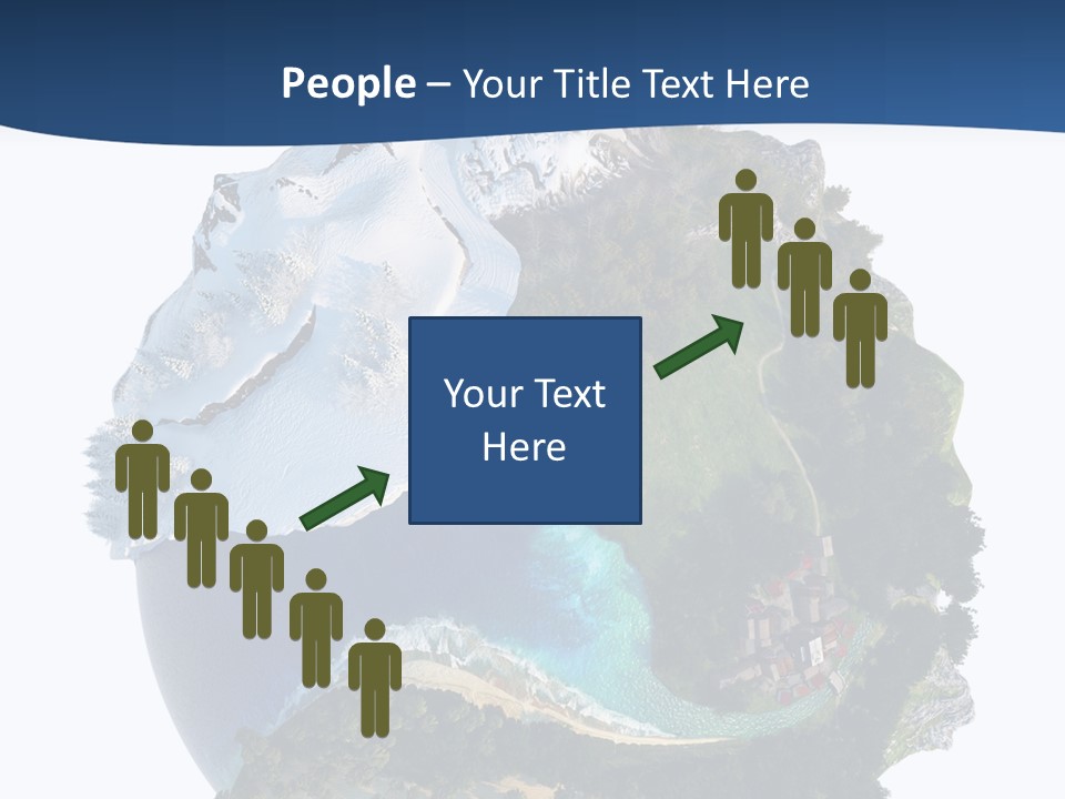 Isolated Mountain Landscape PowerPoint Template