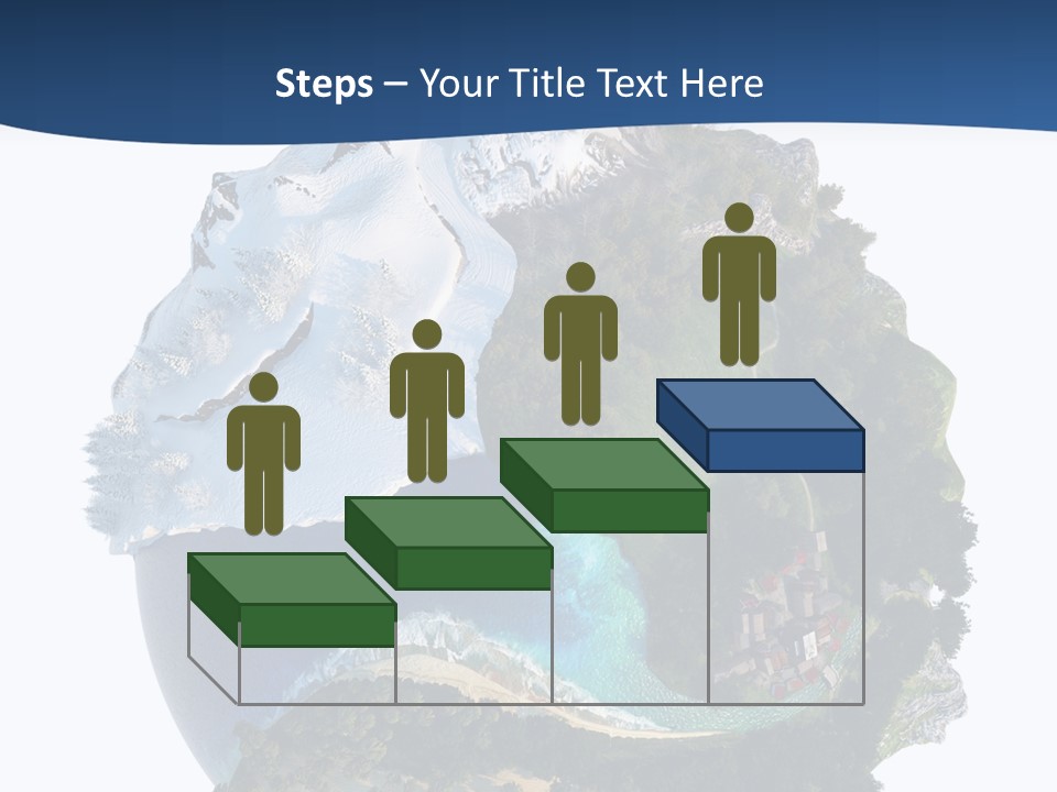 Isolated Mountain Landscape PowerPoint Template