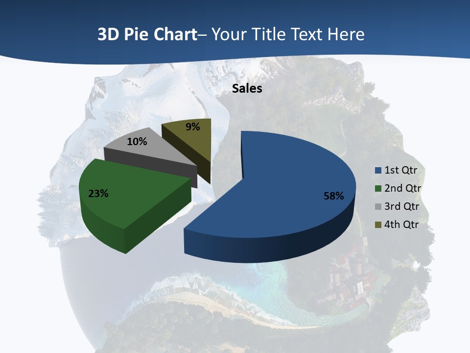 Isolated Mountain Landscape PowerPoint Template