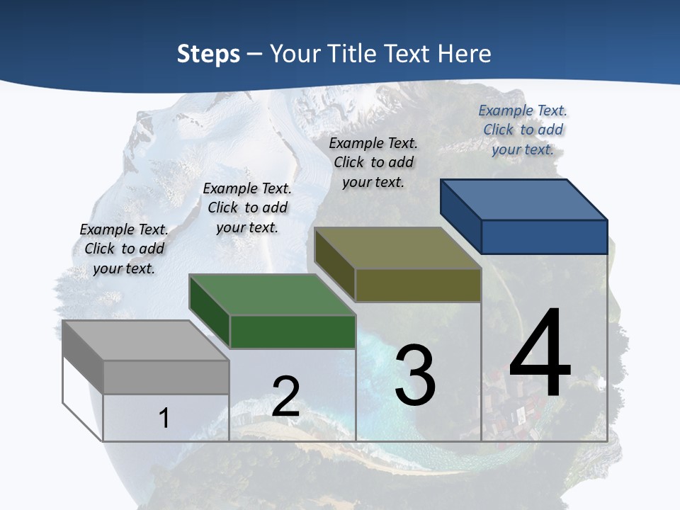 Isolated Mountain Landscape PowerPoint Template