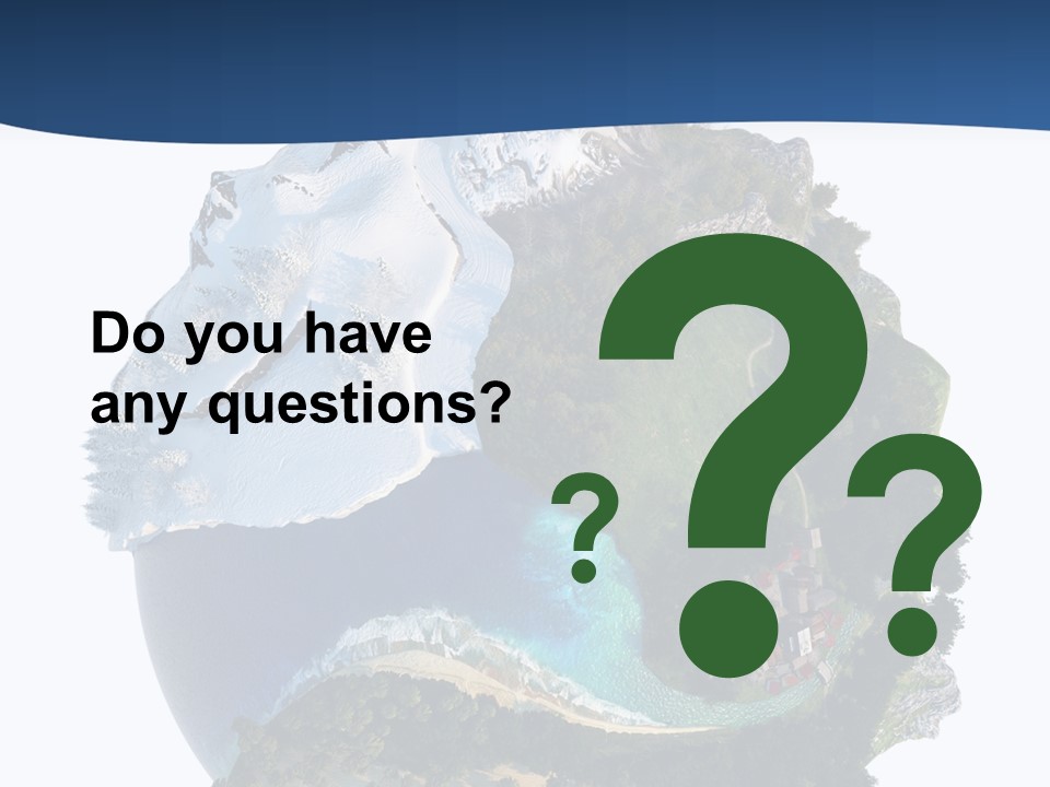 Isolated Mountain Landscape PowerPoint Template