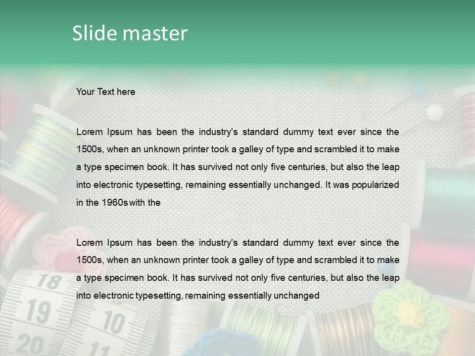 Setting Wooden Gold PowerPoint Template