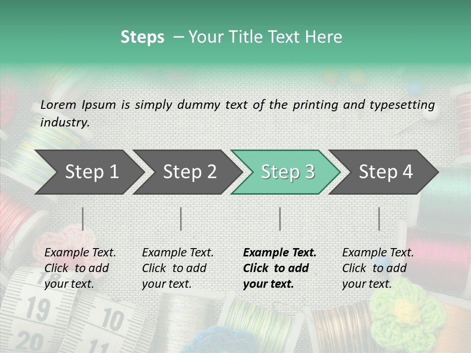 Setting Wooden Gold PowerPoint Template