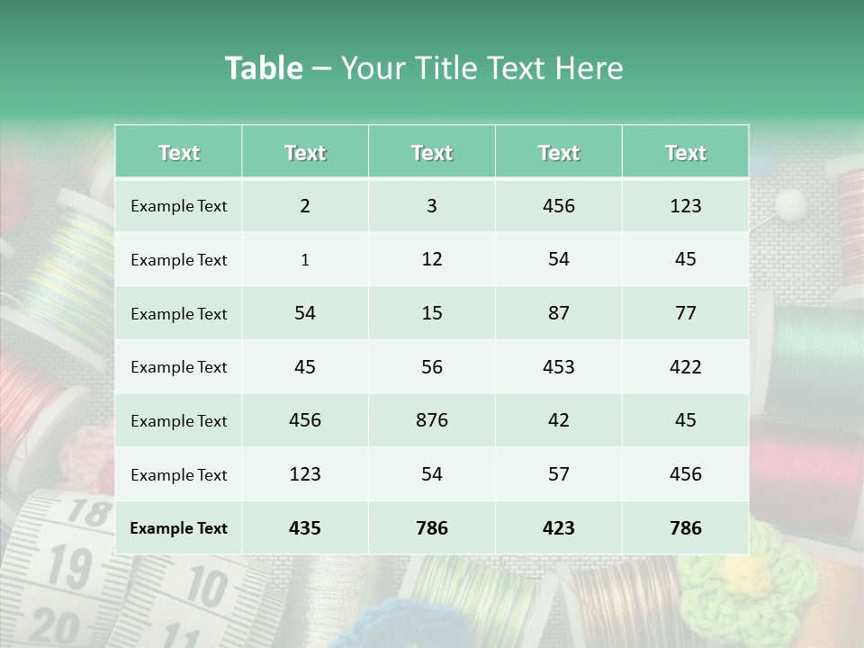 Setting Wooden Gold PowerPoint Template