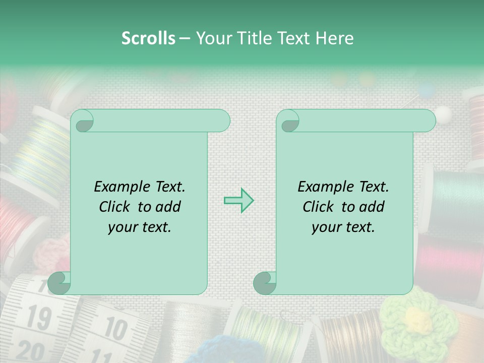 Setting Wooden Gold PowerPoint Template