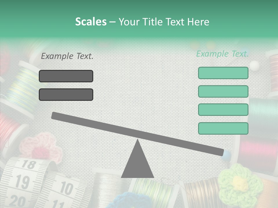 Setting Wooden Gold PowerPoint Template