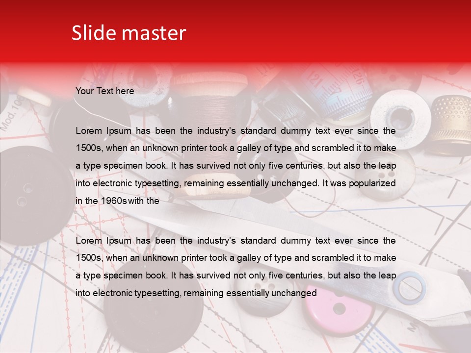 Sew Spool Textile PowerPoint Template