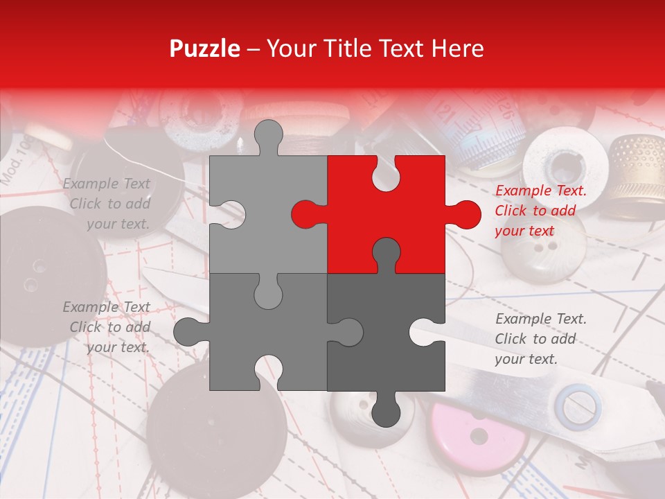 Sew Spool Textile PowerPoint Template