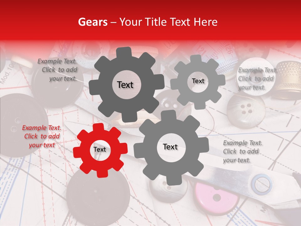 Sew Spool Textile PowerPoint Template