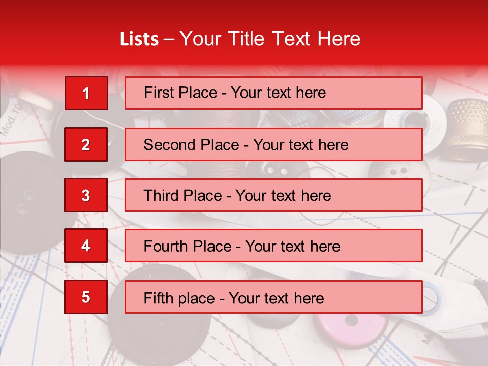 Sew Spool Textile PowerPoint Template