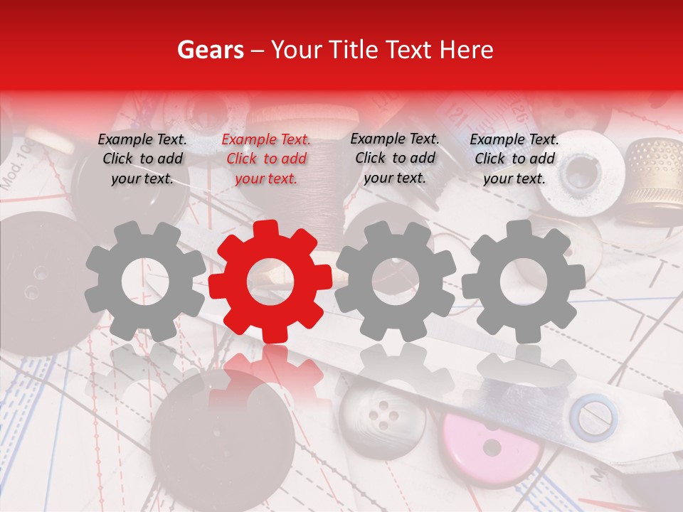 Sew Spool Textile PowerPoint Template