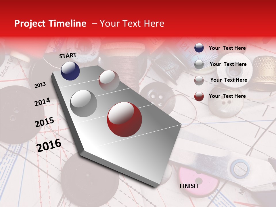 Sew Spool Textile PowerPoint Template