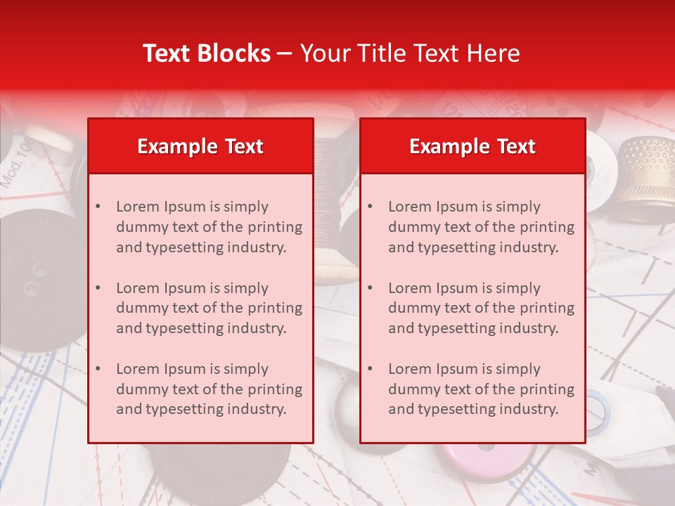 Sew Spool Textile PowerPoint Template