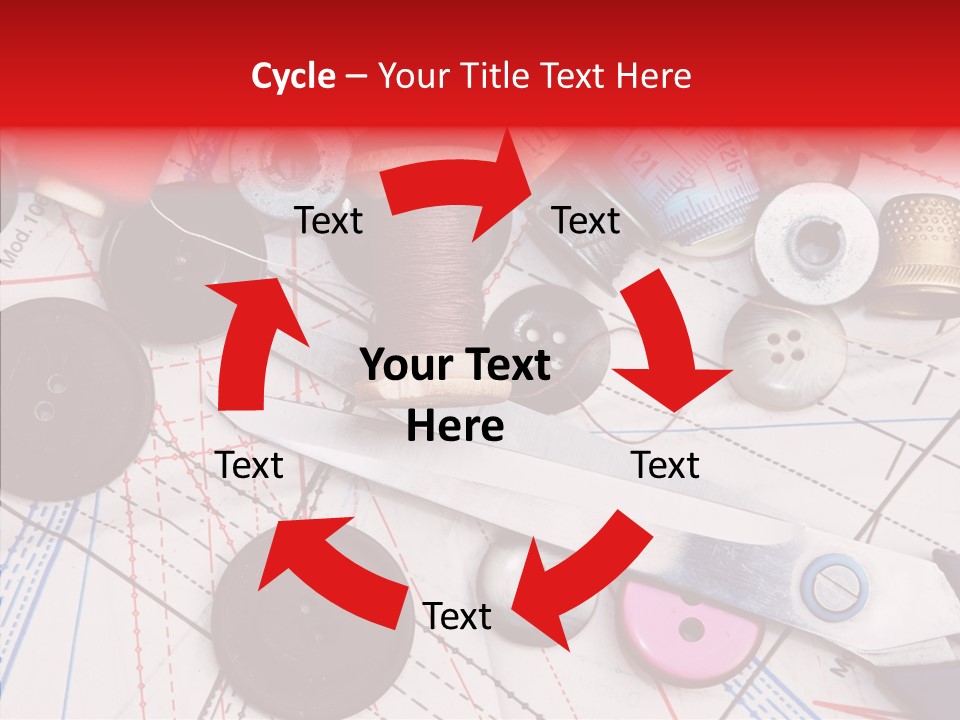 Sew Spool Textile PowerPoint Template