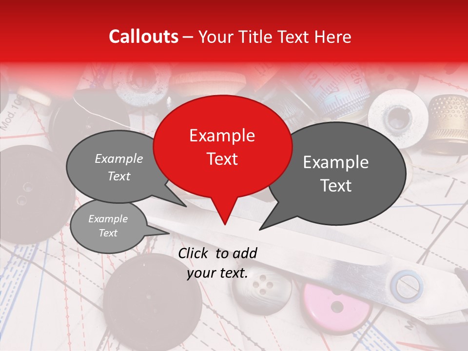 Sew Spool Textile PowerPoint Template