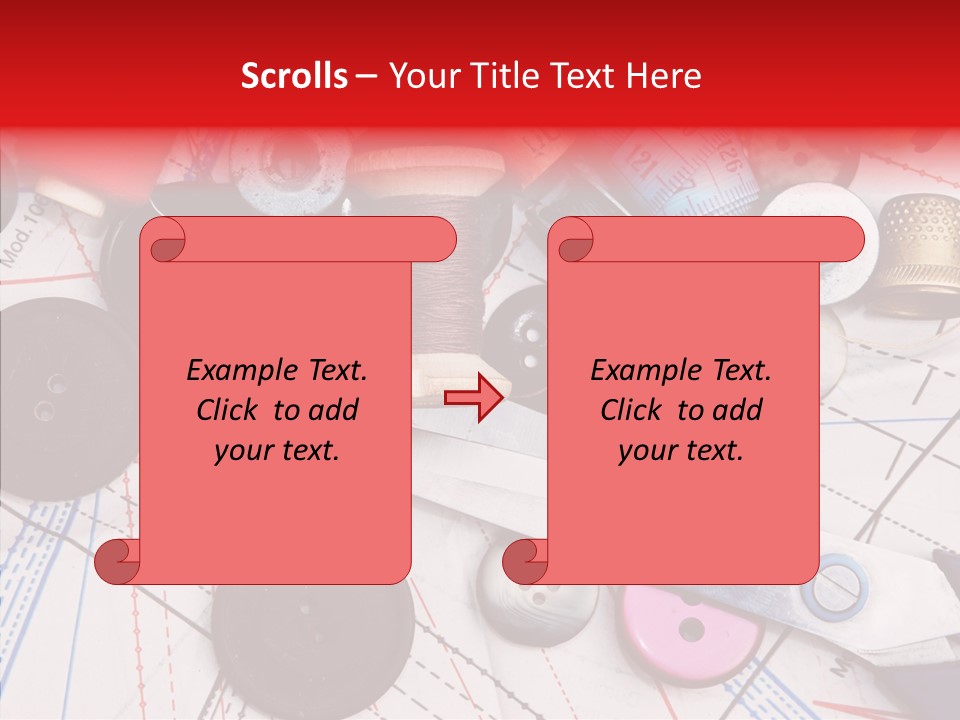Sew Spool Textile PowerPoint Template
