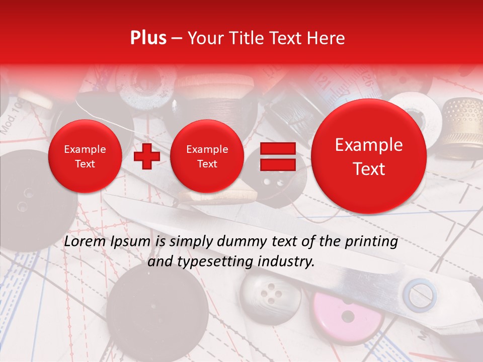 Sew Spool Textile PowerPoint Template