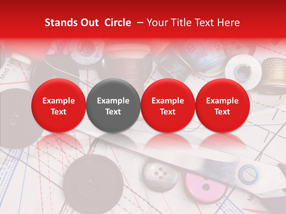 Sew Spool Textile PowerPoint Template