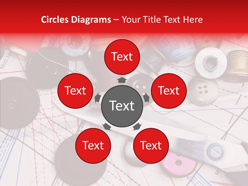 Sew Spool Textile PowerPoint Template