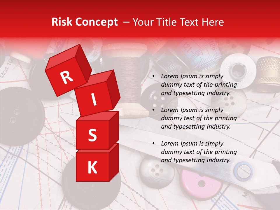 Sew Spool Textile PowerPoint Template