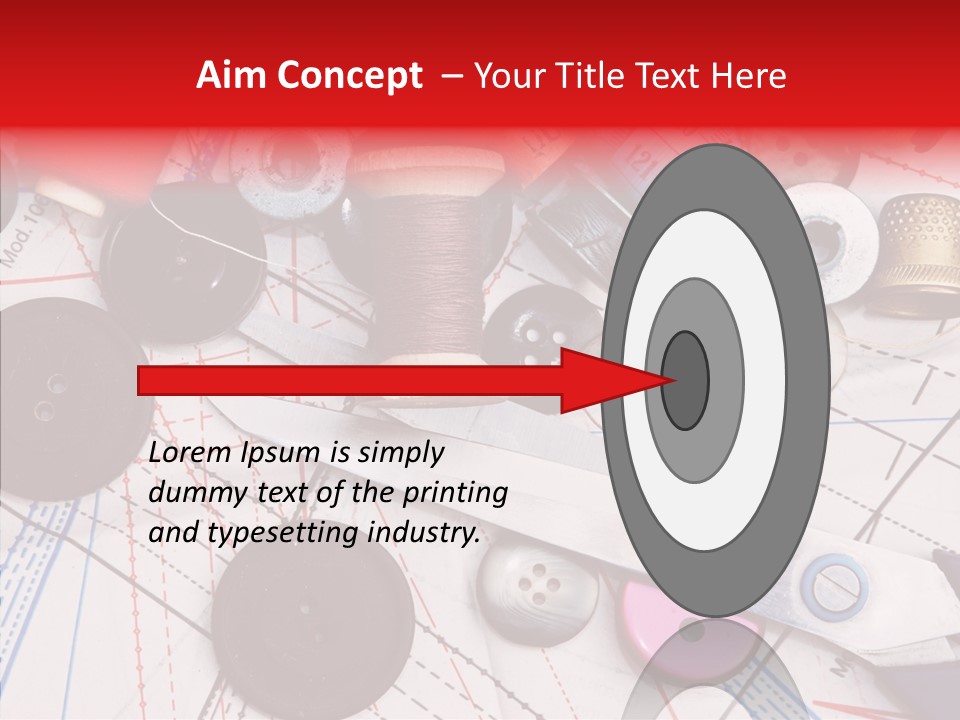 Sew Spool Textile PowerPoint Template