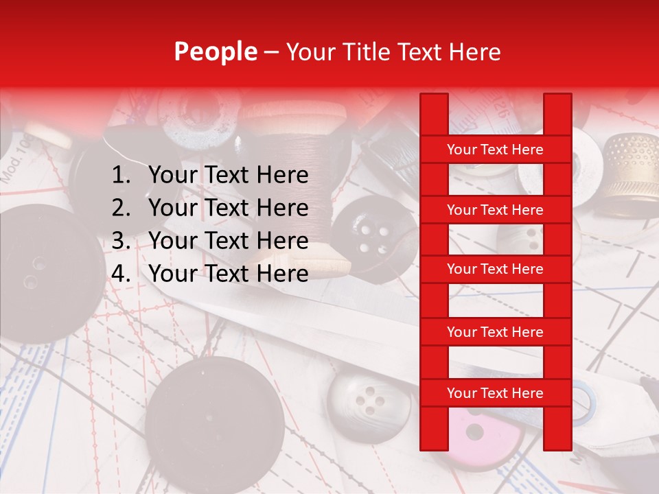 Sew Spool Textile PowerPoint Template